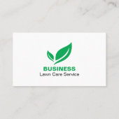 カスタマイズ可能な新鮮でミニマルな気に芝生 名刺 (裏面)