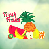 カスタマイズ可能な新鮮な果物店の市場ビジネス ウィンドウサイン (シート3)