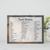 カスタマイズ可能な旅行パッキングリストチェックリスト (スタンド正面)