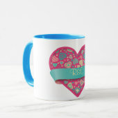 カスタマイズ可能な旗とのアイスキャンデーの愛ハート マグカップ (正面左)