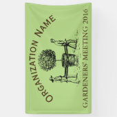 カスタマイズ可能な旗3に会っているヴィンテージの庭師 横断幕 (縦)