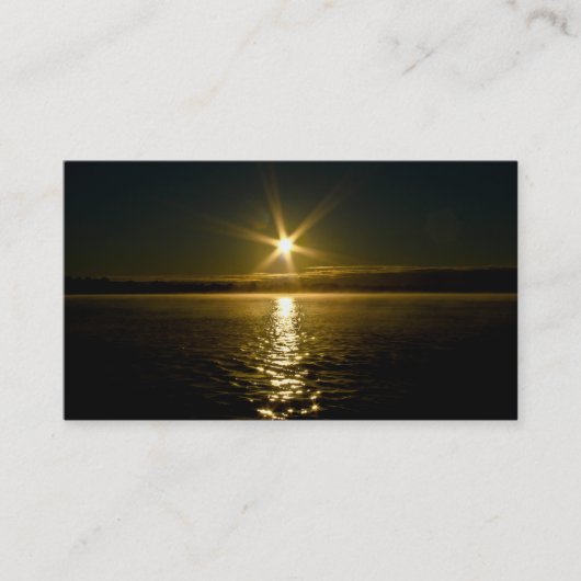 カスタマイズ可能な日の出の名刺 名刺 (正面)