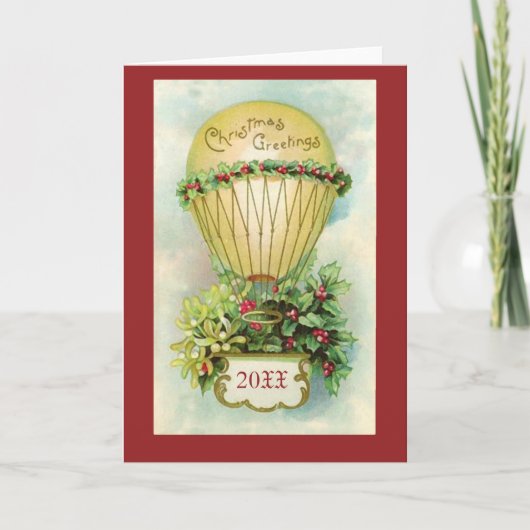 カスタマイズ可能な日付とのクリスマスの挨拶 シーズンカード (正面)