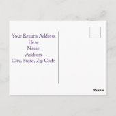 カスタマイズ可能な日付の保存デザイン ポストカード (裏面)