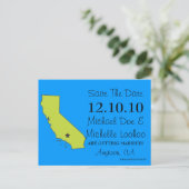 カスタマイズ可能な日付の保存州- CALIFORNIA 案内ポストカード (スタンド正面)