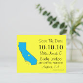 カスタマイズ可能な日付の保存州- CALIFORNIA 案内ポストカード (スタンド正面)