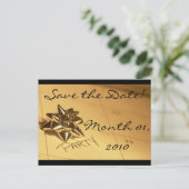 カスタマイズ可能な日付の保存 案内ポストカード (スタンド正面)