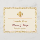 カスタマイズ可能な日付の保存 案内ポストカード (正面)