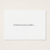 カスタマイズ可能な日付カードの保存、ピンクのローズブド (裏面)