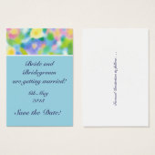 カスタマイズ可能な日付カードの保存、春サンシャイン (正面&裏面)