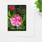 カスタマイズ可能な日付カード、明るいピンクのバラを保存 (デスク)