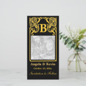 カスタマイズ可能な日付フォトモノグラムカードの保存 セーブザデート (スタンド正面)