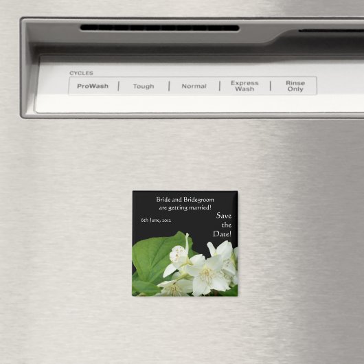 カスタマイズ可能な日付マグネットの保存、モックオレンジ マグネット (インサイチュ (食洗機))