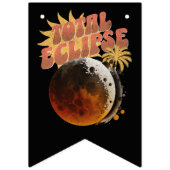 カスタマイズ可能な日付合計モダンEclipseヴィンテージ90s バンティングフラッグ (第2の旗)