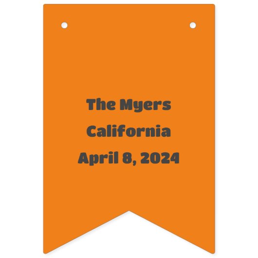 カスタマイズ可能な日付合計モダンEclipseヴィンテージ90s バンティングフラッグ (第1の旗)