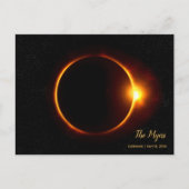 カスタマイズ可能な日付合計モダンEclipseヴィンテージ90s ポストカード (正面)