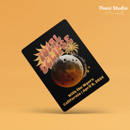 カスタマイズ可能な日付合計モダンEclipseヴィンテージ90s 招待状