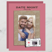 カスタマイズ可能な日付夜の事前スクラップブックページ (正面/裏面)