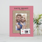 カスタマイズ可能な日付夜の事前スクラップブックページ (スタンド正面)