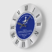 カスタマイズ可能な日曜学校先生ギフトアイディア ラージ壁時計 (傾斜)