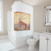 カスタマイズ可能な日本人WOODBLOCKのシャワー・カーテン シャワーカーテン (インサイチュ)