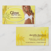 カスタマイズ可能な日焼けサロンの名刺 名刺 (正面/裏面)