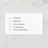 カスタマイズ可能な日照光 名刺 (裏面)