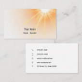 カスタマイズ可能な日照光 名刺 (正面/裏面)