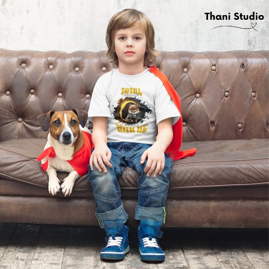 カスタマイズ可能な日食の犬の親クラブ Tシャツ