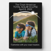 カスタマイズ可能な日食写真プレート フォトプラーク (正面)