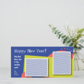 カスタマイズ可能な明けましておめでとうの写真カード シーズンカード (スタンド正面)