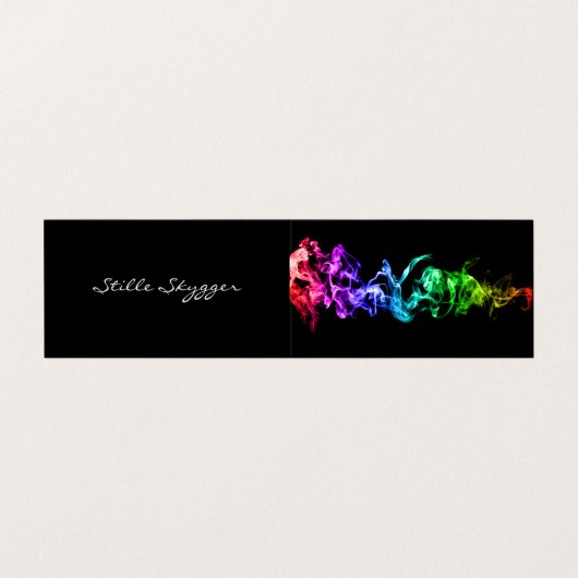 カスタマイズ可能な明るいカラフル抽象芸術アート 名刺 (外部フラット)