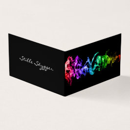 カスタマイズ可能な明るいカラフル抽象芸術アート 名刺