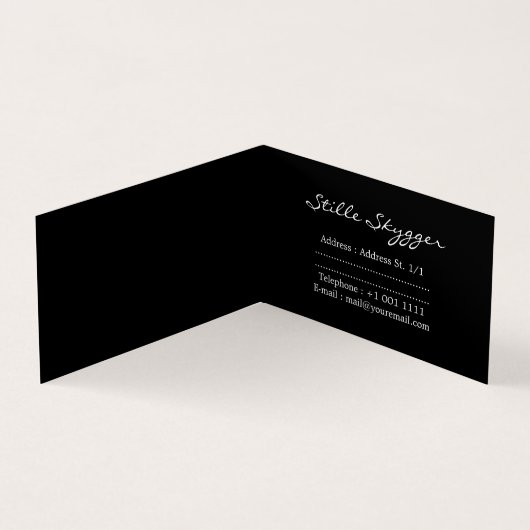 カスタマイズ可能な明るいカラフル抽象芸術アート 名刺 (内部)