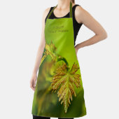 カスタマイズ可能な明るい緑のブドウの葉 ワイン研究者 エプロン (インサイチュ)