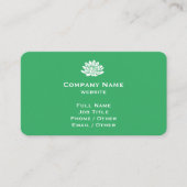 カスタマイズ可能な明るい緑の名刺 名刺 (正面)