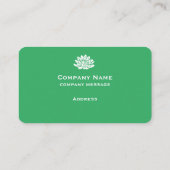カスタマイズ可能な明るい緑の名刺 名刺 (裏面)