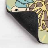 カスタマイズ可能な星のカメの卒業のマウスパッド マウスパッド (コーナー)