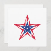 カスタマイズ可能な星のグリーティングカード (正面/裏面)