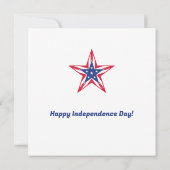 カスタマイズ可能な星のグリーティングカード (裏面)