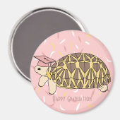 カスタマイズ可能な星亀の卒業マグネット1 マグネット (正面/裏面)