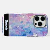 カスタマイズ可能な星旋回 Case-Mate iPhoneケース (裏面 (横))