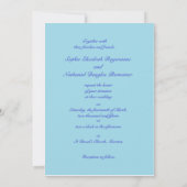 カスタマイズ可能な春サンシャイン結婚式招待状 招待状 (裏面)