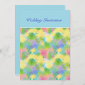 カスタマイズ可能な春サンシャイン結婚式招待状 招待状 (正面/裏面)