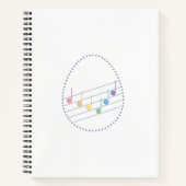 カスタマイズ可能な春メロディ(Fusion) ノートブック (正面)