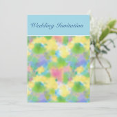 カスタマイズ可能な春Primroses結婚式招待状 招待状 (スタンド正面)