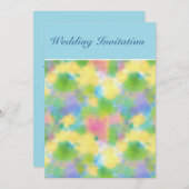 カスタマイズ可能な春Primroses結婚式招待状 招待状 (正面/裏面)