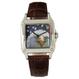 カスタマイズ可能な時計アメリカ国旗 腕時計