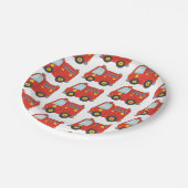 カスタマイズ可能な普通消防車 ペーパープレート (アングル)