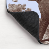 カスタマイズ可能な景色の背景のマレーのバク マウスパッド (コーナー)